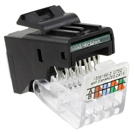 Commscope Modular Connectors / Ethernet Connectors Assy Door Toolless Cat5E Rj45 1339189-2